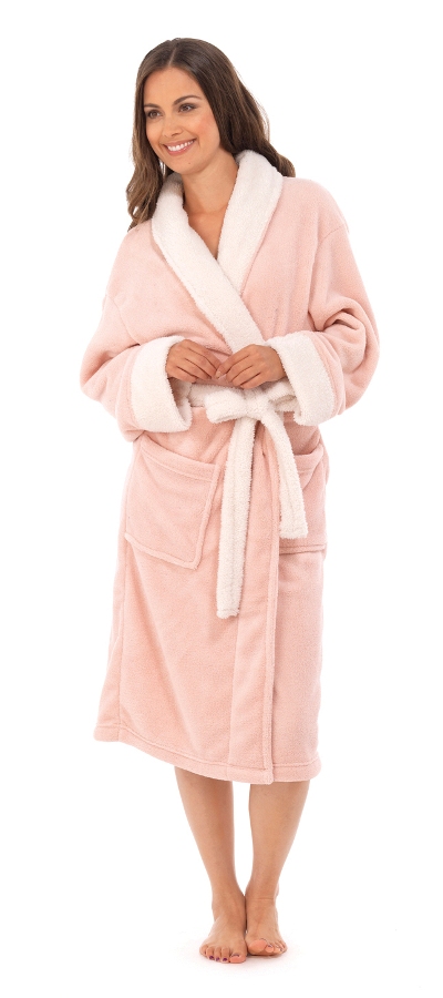 fur gown robe